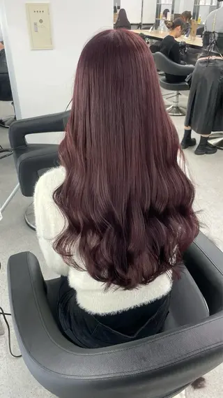 ロング カラー うる艶ストレート♡透 明感カラー♡かずまるのヘアスタイル