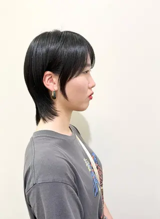 ミディアム 狩野 歩のヘアスタイル