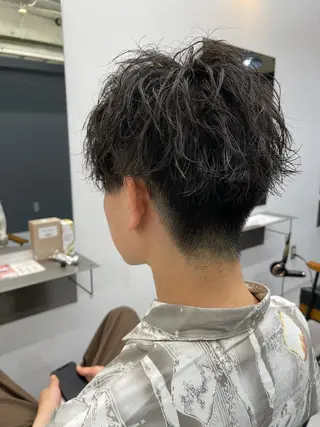 パーマ メンズ 森本裕/オーナー/ ハイトーン/パーマのヘアスタイル