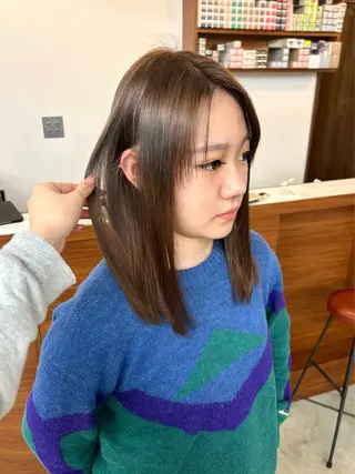 ロング カラー 大阪梅田/ イマムラミヅキのヘアスタイル