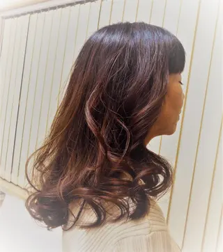 ロング カラー パーマ 山田 達也のヘアスタイル