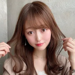 セミロング カラー パーマ モテ髪×トレンド💕 小顔レイヤー 金井のヘアスタイル