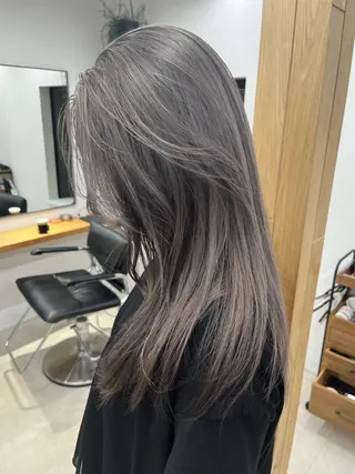 セミロング カラー 赤み消しカラー/ ナチュラル/トモキのヘアスタイル
