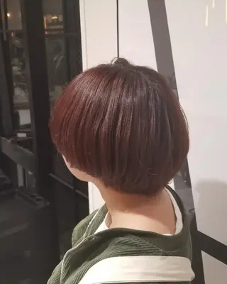 ミディアム カラー 🌿赤み消し/ 艶カラー落合 優🌿のヘアスタイル
