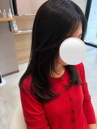 ロング 鏡原 実和のヘアスタイル