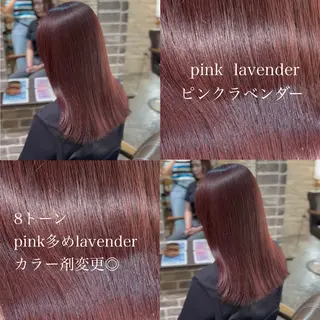 セミロング カラー 🧸顔周りカット /透明感🎀のヘアスタイル