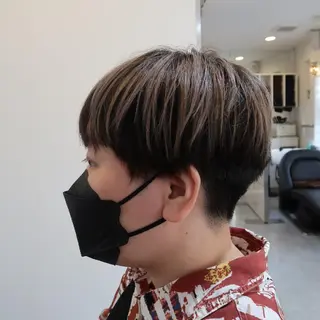 ショート カラー tenny調布 いしまつのヘアスタイル