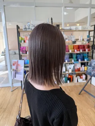ミディアム カラー 鹿児島 聖来のヘアスタイル