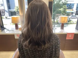 ミディアム カラー 西中島/髪質改善/ 透明感/山川光子のヘアスタイル