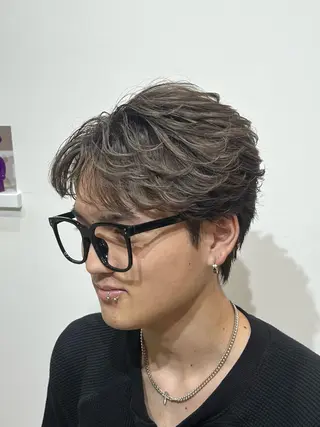 ショート パーマ メンズ メンズ特化パーマ &カラー🔥小倉大和のヘアスタイル