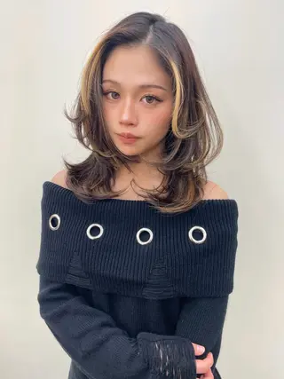 ミディアム londnaitre 乙川友杏のヘアスタイル