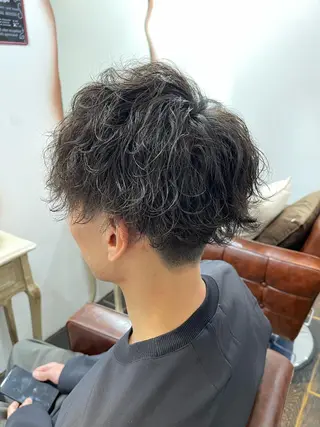 パーマ メンズ 齋藤 拓麻のヘアスタイル