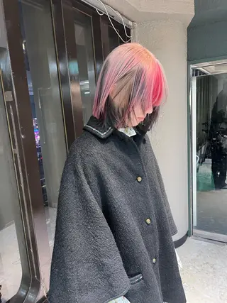 セミロング 💖艶ハイトーン髪質 改善💖ケンシンのヘアスタイル