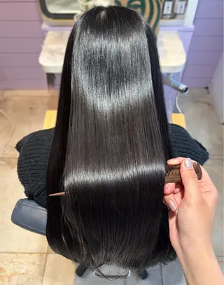 ロング 松永 瑠奈のヘアスタイル