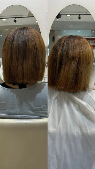 ミディアム 野村 奈里亜のヘアスタイル