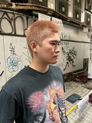 ショート カラー パーマ ヘアアレンジ メンズ 💎髪質改善特化💎 RUITOのヘアスタイル