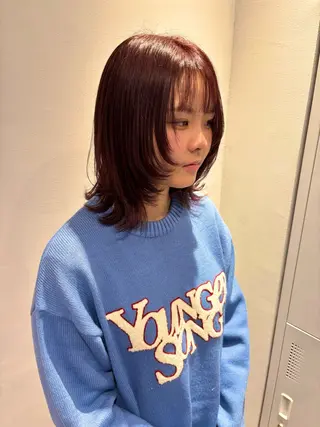 ミディアム カラー 大西 暦のヘアスタイル