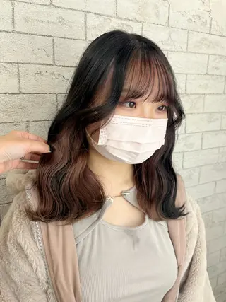 ミディアム カラー 🦋YUI 髪質改善 ブリーチ　着付け🦋のヘアスタイル