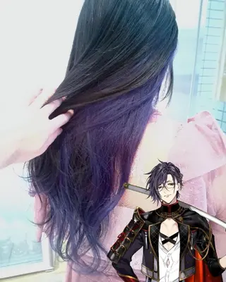 セミロング カラー あらげ 🌈推しカラー🌈ᵕのヘアスタイル