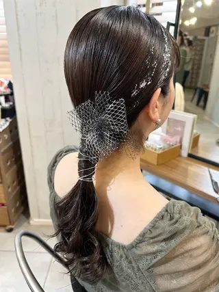 セミロング カラー ヘアアレンジ 髪質改善🫧美髪矯正 🤍Yuiのヘアスタイル