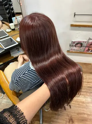 ロング カラー 藤間 帆乃夏（とうまほのかのヘアスタイル