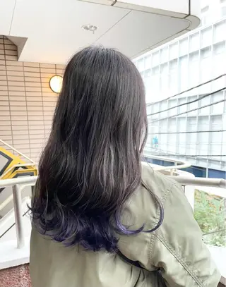 セミロング カラー Joshua / 素髪改善のヘアスタイル