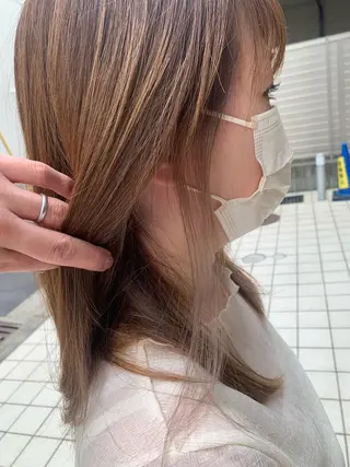 カラー 髪質改善 LIME 長野駅のヘアスタイル