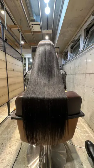 ロング カラー 当日予約OK⭕️ 佐藤太一のヘアスタイル