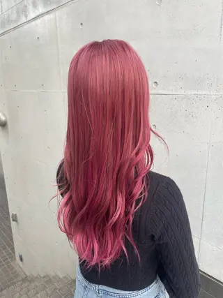 ロング カラー asano yuiのヘアスタイル