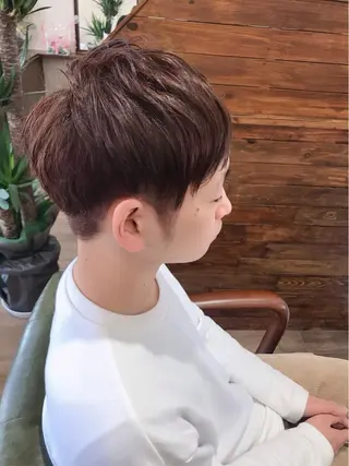 ショート カラー メンズ Rug Relief 吉田のヘアスタイル