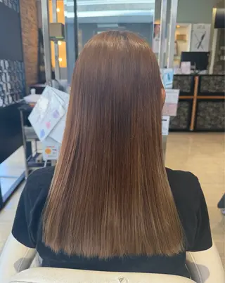 セミロング カラー 齊藤 遥🦋のヘアスタイル