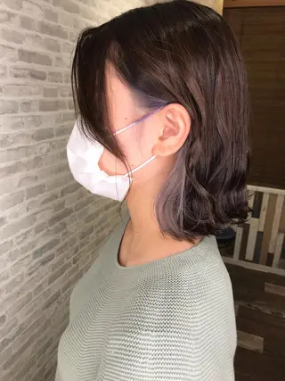 ショート カラー 平田 怜のヘアスタイル