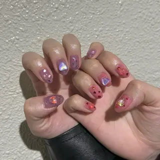 ネイル パラあり！フィルイン 美フォルムのネイルデザイン