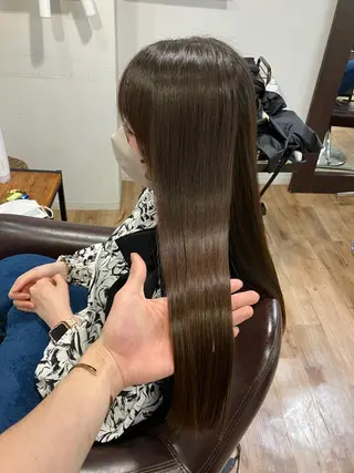 ロング パーマ 🍀髪質改善、カラー TAICHI🍀のヘアスタイル