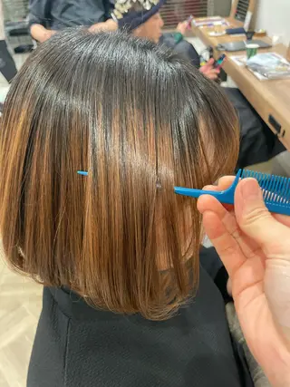 ミディアム パーマ やまこし 美裕樹のヘアスタイル