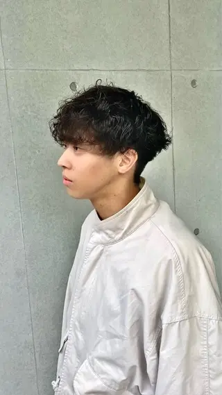 ショート パーマ メンズ 湘南のパーマ職人 🔥清水琉葵🔥のヘアスタイル