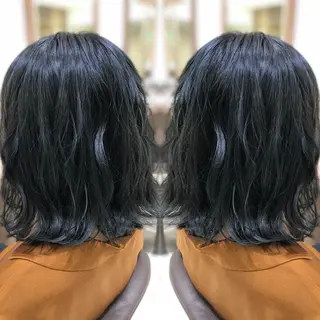 ミディアム カラー 韓国レイヤー×透明感 カラー/山崎一輝のヘアスタイル