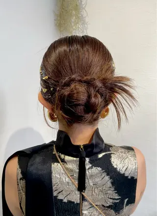 ロング ヘアアレンジ 似合わせカラー✨人気 荻窪🌈川端風子のヘアスタイル