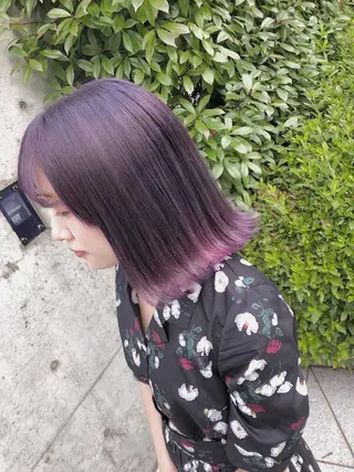 ショート カラー ヘアアレンジ キッズ 💟Chloe原宿店 🩶ハイトーンのヘアスタイル