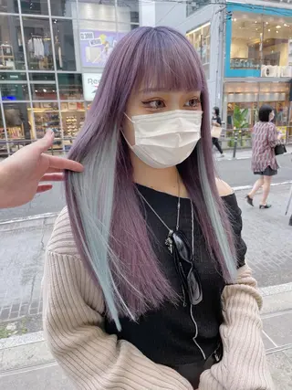 ロング カラー ヘアアレンジ メンズ 💟Chloe原宿店 🩶ハイトーンのヘアスタイル