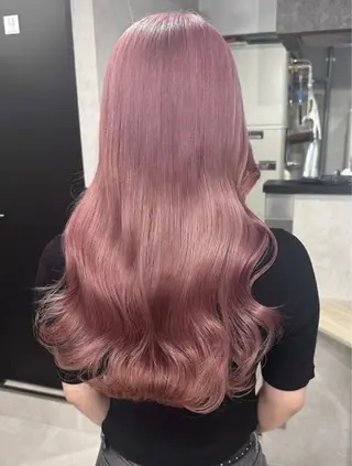 ロング カラー 🎀ブリーチ/ エクステ/渋谷🎀のヘアスタイル