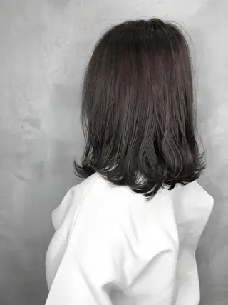 ミディアム カラー パーマ ヘアアレンジ ブリーチカラー🔥 パーマ【佐々木凌平】のヘアスタイル