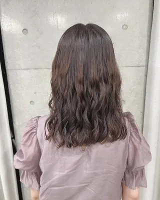 ミディアム パーマ ボブパーマコテ巻き風 パーマNo1深江秀平のヘアスタイル