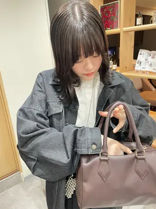 セミロング 韓国風パーマ/ヘア セット/店長みづきのヘアスタイル