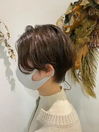 ショート パーマ 🌷レイヤー縮毛/ 艶カラー/ami🌷のヘアスタイル
