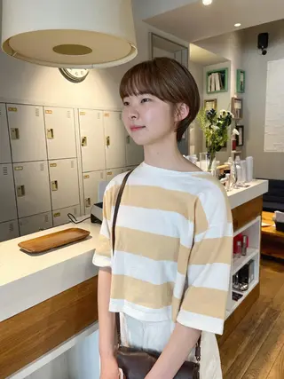 ショート かわい りほのヘアスタイル