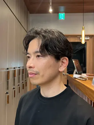 パーマ メンズ しずく🤍🧸 / fifthパーマのヘアスタイル