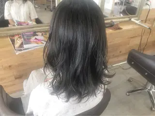 ミディアム カラー ヘアアレンジ 蔵前🫧韓国風レイヤ ーカット🫧KAHOのヘアスタイル