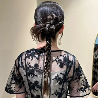 ロング ヘアアレンジ 🫧tomoka 透明感カラー🫧のヘアスタイル