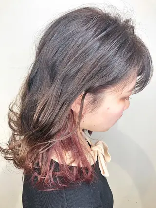 セミロング カラー メンズヘア特化 崎田 成人のヘアスタイル